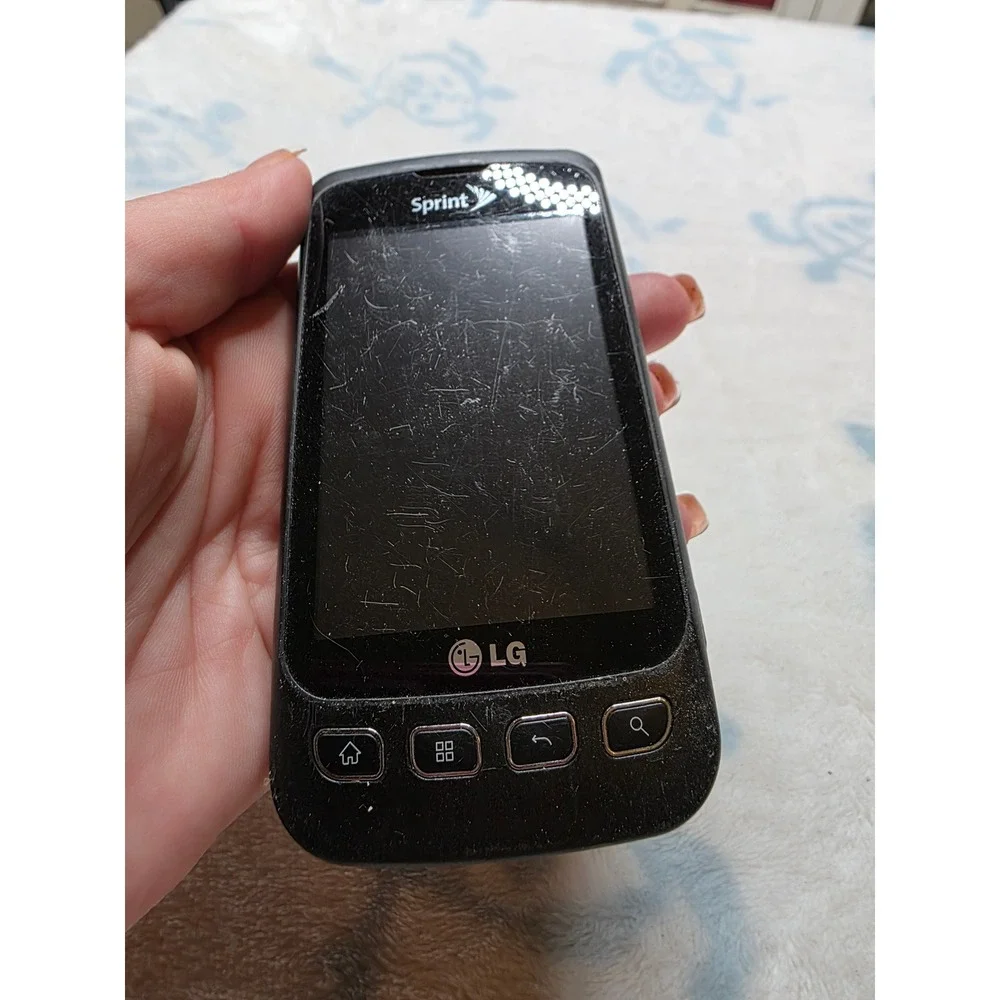 LG Optimus S‎ LS670 Sprint Android Smartphone Black 3.2MP Camera Vintage